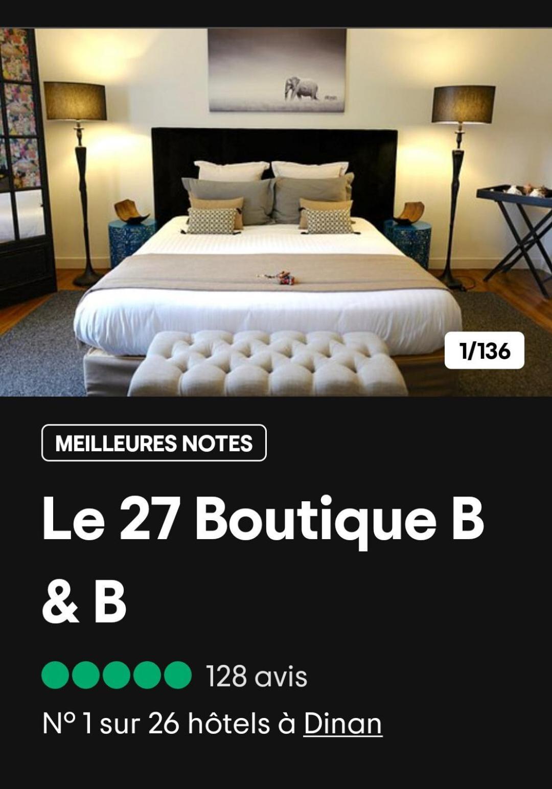 Le 27- Boutique B&B Dinan Eksteriør bilde
